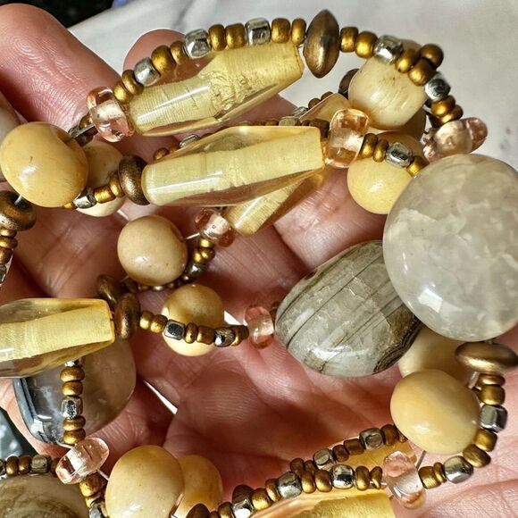 Agate beaded necklace - Picture 7 of 12